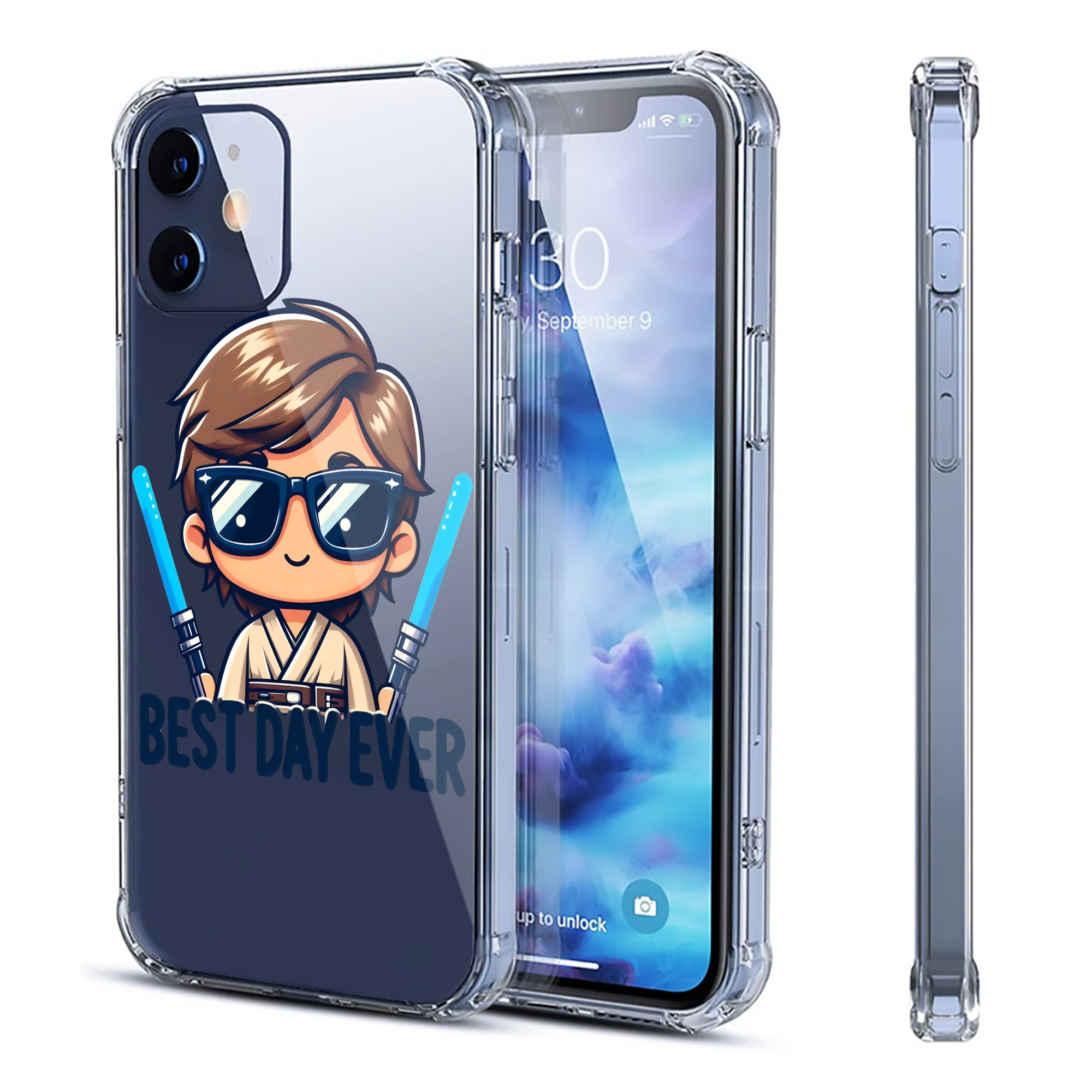 （画像用） スター・ウォーズ Star Wars 【iPhone 12シリーズ対応】透明スマホケース（クリアソフトケース）
